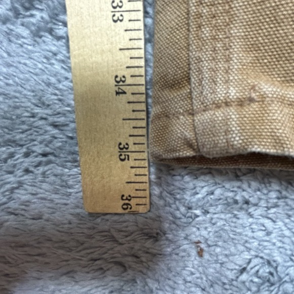 Vintage Carhartt Capenter Pants Men 40x36 Brown Utility Canvas Work Dungaree Fit - Picture 13 of 16